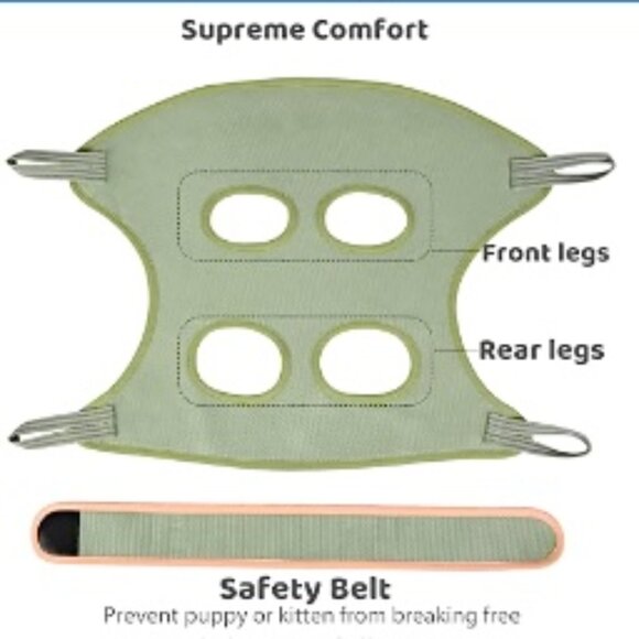 NWT CAT (or DOG) Grooming Hammock & Clippers, Nail File Accessories - Picture 3 of 5